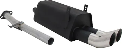 Image de BMW Série 3 E36 316/318 Silencieux d'échappement sport Novus 2x76mm DTM avec ABE