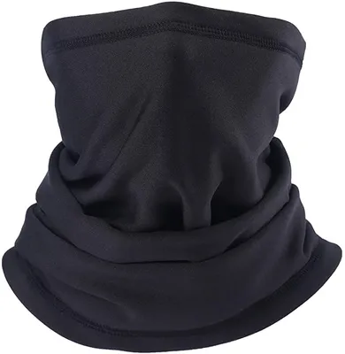 Produktbild von Schlauchschal Herren Damen Winter Elastisch Multifunktionstuch Windabweisend Halswärmer Schwarz