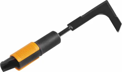 Immagine prodotto di Fiskars QuikFit raschietto per articolazioni, raschietto per articolazioni, pulitore per articolazioni, testa dell'utensile, acciaio, nero / arancione, 25 cm, 1000687