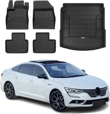 Image de OMAC Tapis & bac de coffre Set pour Renault Talisman 2015-2025 Caoutchouc 5x