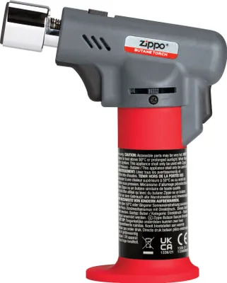 Produktbild von ZIPPO - Butane Torch - Küchenbrenner, Flambierbrenner, Gasbrenner, variable, gelbe oder blaue Flamme, Butan nachfüllbar, Indoor- und Outdoorgeeignet