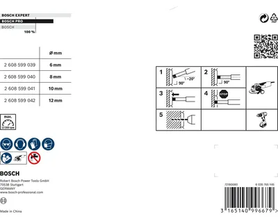 Immagine prodotto di BOSCH 2607017579 BOSCH PRO Ceramic dry Bohrkronen-Set, 4-teilig