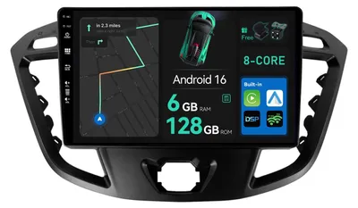 Immagine prodotto di Autoradio Android 14 per Ford Transit Custom (2013-2021) | 6G + 128G con DAB