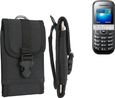 Produktbild von K-S-Trade Handyhülle kompatibel mit Samsung E1200 Gürteltasche Holster Handytasche Gürtel Tasche Schutzhülle Robuste Handy Schutz Hülle Tasche