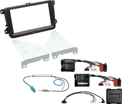 Produktbild von 2-DIN Kit passend für Seat/Skoda/VW 40Pin/52Pin Quadlock LFB/Antenne