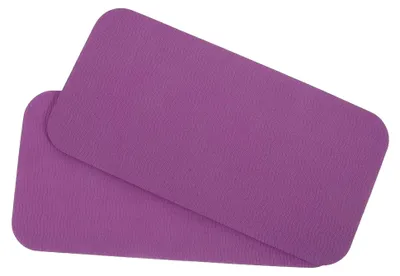 Produktbild von 2 Stück Garten Knieschoner aus flexiblem TPE, rutschfeste Kniepolstermatte für Gartenarbeit, Yoga und Knien, leicht zu reinigen, 34x17x0,6 cm, lila