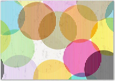 Produktbild von Tulup® Leinwandbild - 100x70 cm - Wandkunst - Drucke auf Leinwand - Leinwanddruck  - Sonstige - Mehrfarbig - Bunte Kreise