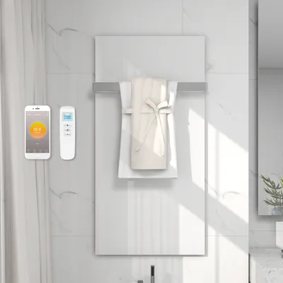 Image de Chauffage infrarouge - Blanc - 700W, 60 cm x 120 cm
