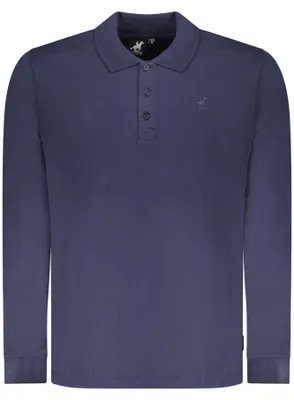 Immagine prodotto di Camicia a maniche lunghe da uomo, blu, con ricami e 3 bottoni