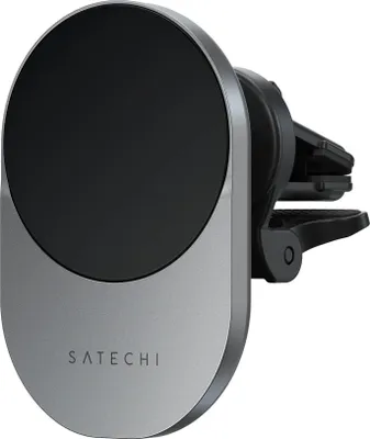 Image de Satechi Qi2 sans fil voiture chargeur – Montage compatible avec la plupart des aérations – Positionnement optimal pendant la charge – Supporte jusqu'à 15W de charge sans fil