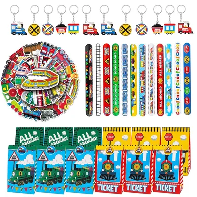 Immagine prodotto di Solidchoice - Set di accessori per feste a tema treno, composto da 86 pezzi