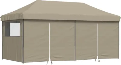 Obrázok produktu pre vidaXL Párty stan skladací Pop-Up so 4 bočnými panelmi Taupe
