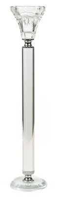 Image de Porte-bougies Romimex, transparent, en verre, 6 x 28 x 6 cm