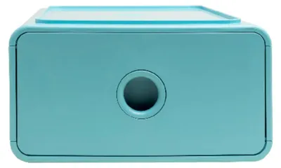 Produktbild von Exacompta 315433D, Polystyrol (PS), Blau, 1 Schublade(n), 190 mm, 265 mm, 107 mm