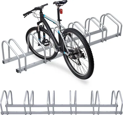 Obrázok produktu pre Jiubiaz Stojan na bicykle pre 6 bicyklov 160x32x26cm pozinkovaný a vhodný na montáž na stenu