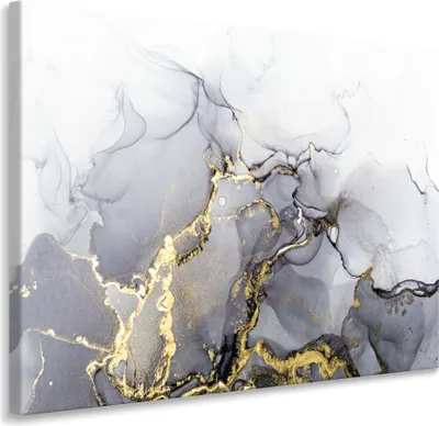 Produktbild von Muralo Leinwandbild Wandbild MARMOR Abstraktion moderne Muster Wanddeko für Wohnzimmer 40 cm x 30 cm