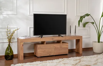 Produktbild von Skye Decor, Enclave - Atlantic Pine, TV-Ständer, Atlantische Kiefer, 100 % melaminbeschichtete Spanplatte, 180 x 31,3 x 50