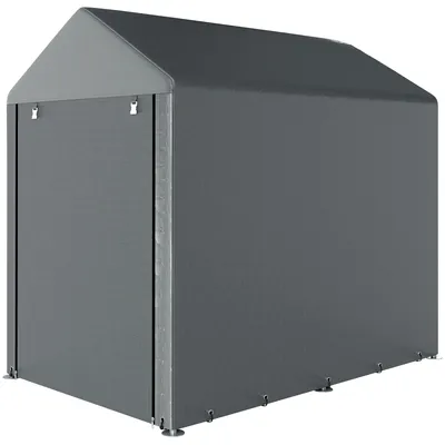 Produktbild von Outsunny Garagenzelt, 1,2x1,79x1,65 m Lagerzelt mit UV-Schutz für Motorrad Grau