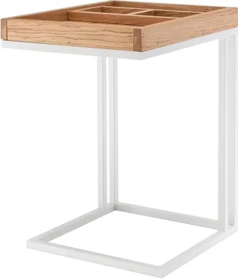 Produktbild von Beistelltisch 40 x 50 x 60 cm Wildeiche Weiß