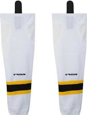 Produktbild von TRONX SK300 Junior Hockeysocken, Boston Bruins, Weiß, Größe: 24 Zoll
