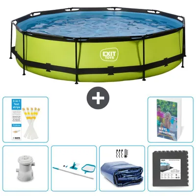 Imagen del producto de Conjunto de piscina para exteriores - 360x76 cm - 5 piezas - Modelo S217