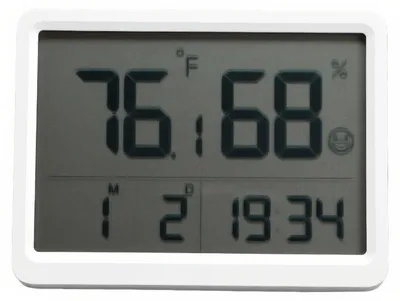 Productafbeelding van Digitale thermometer en hygrometer voor binnen met groot LCD-display