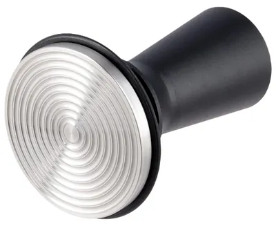 Kaffeetamper 58 mm, schwarz, Aluminium/Edelstahl, 99 mm Höhe