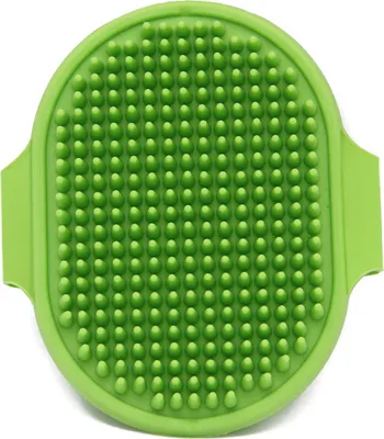 Obrázek produktu pro Masážní kartáč pro psy 13 cm zelený