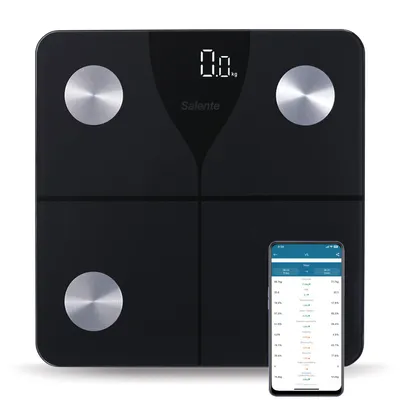 Produktbild von Salente SlimFit, osobní diagnostická fitness váha, Bluetooth, černá