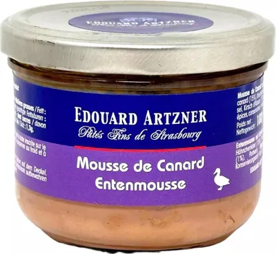 Produktbild von Edouard Artzner Entenmousse Terrine mit Kirschwasser - Delikatesse aus dem Elsass