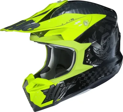 Produktbild von HJC i50 ARTAX MX-Helm schwarz-gelb MC4H L
