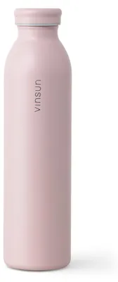 Produktbild von Trinkflasche Edelstahl 600ml Thermoflasche isoliert Sport Flasche rosa Vinsun