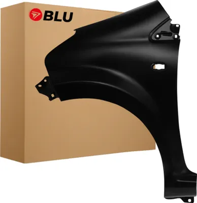 Image de BLU Aile Compatible avec Toyota Aygo 211 Gauche Schwarz SchwarzDiamant MitternachtSchwarz | 2005-2014 | Avant | Peint| Prêt à Monter | Acier