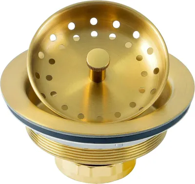 Immagine prodotto di Montaggio del sistema di scarico per lavello da cucina LQS, cestello filtrante per lavello, acciaio inossidabile 304, con valvola di scarico