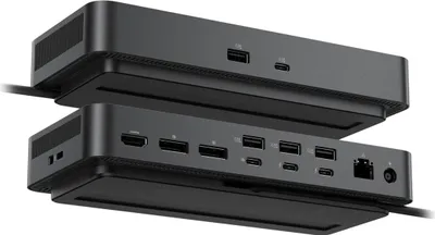 Produktbild von DELL Pro Thunderbolt 4 SD25TB4, Kabelgebunden, Thunderbolt 4, 130 W, 2500 Mbit/s, Schwarz, 8K Ultra HD
