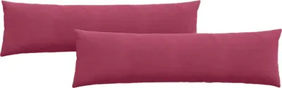 Obrázok produktu pre vidaXL Vankúše na pohovku, 2 ks, vínovočervené, 145 x 40 cm, manšestr