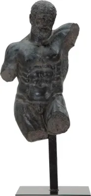 Image de Mauro Ferretti : élégant bougeoir 15 x 15 x 35 cm, doré