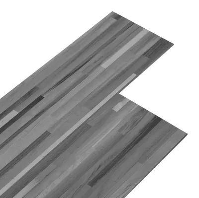 Immagine prodotto di vidaXL Listelli per pavimenti 5,02 m² 36 pezzi in PVC grigio a righe