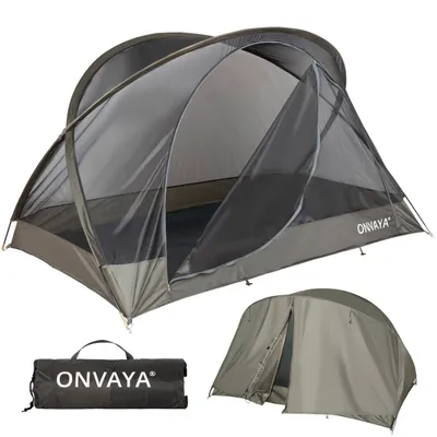 Produktbild von ONVAYA® Insektenschutzzelt ǀ Waldgrün ǀ für 2 Personen ǀ mit Regenschutz ǀ einfacher Aufbau ǀ Moskitonetz für Camping, Terrasse oder Park