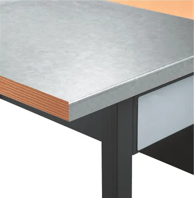 Immagine prodotto di Copertura in lamiera d'acciaio 1500 mm per piano di lavoro 40 mm, 13 KG