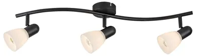 Productafbeelding van Rabalux Plafondlamp Spot, 3x E14 fitting, IP20, zwart, merk Soma