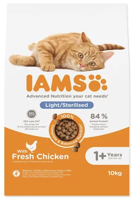 Obrázek produktu pro Krmivo IAMS Cat Adult/Senior Weight Control/Sterilized Chicken 10kg
