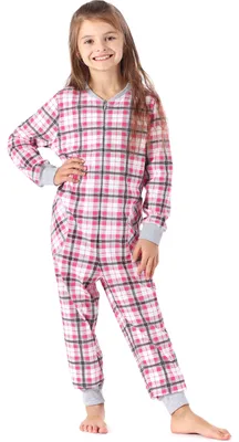 Produktbild von Merry Style Mädchen Schlafstrampler Strampelanzug MS10-186 (Rosa Kariert, 110-116)