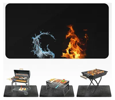 Produktbild von Feuerfeste Unterlage für Kamin und Grill 105 x 51 cm