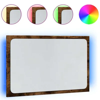 Obrázok produktu pre LED kúpeľňové zrkadlo dub sonoma 60x8,5x38 cm kompozitné drevo
