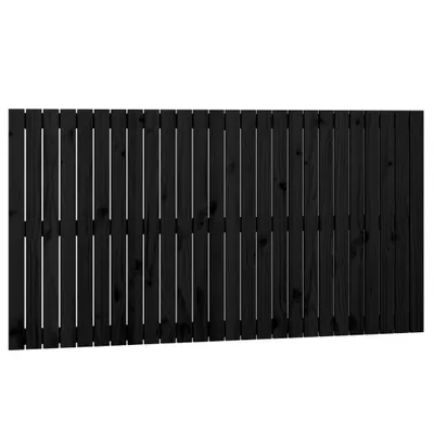 Produktbild von Wand-Kopfteil Schwarz 166x3x90 cm Massivholz Kiefer
