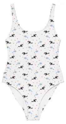 Produktbild von Mr. & Mrs. Panda Badeanzug Orca Zylinder Größe M - Weiß - Geschenk, Geburtstag, Konfetti, Fest, Meer, Bademode, Damen-Badeanzug, Glückwunsch, Fete, Swimsuit, Schwimmanzug