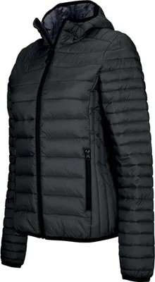 Produktbild von Kariban Damen Steppjacke Herbst Winter Jacke Parka Übergangsjacke, Größe:L, Farbe:Schwarz