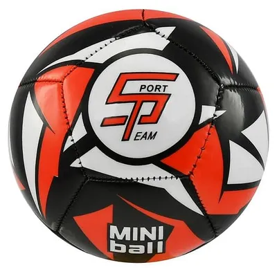 Image de SportTeam® Mini-ball de football S2, noir et rouge