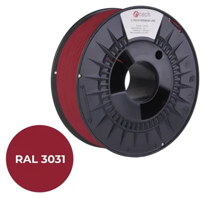 Obrázek produktu pro C-TECH filament PREMIUM LINE PETG orientální červená RAL3031